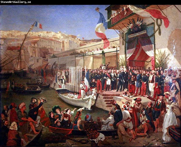 Ernest Francis Vacherot Arrival of Marshal Randon in Algiers in 1857.